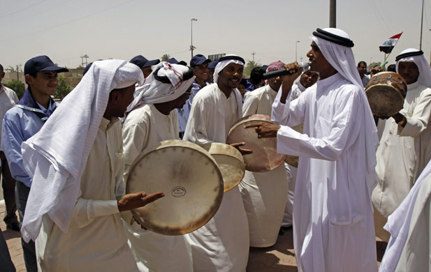 Iraqi army handover: People celebrate in Basra, Iraq
