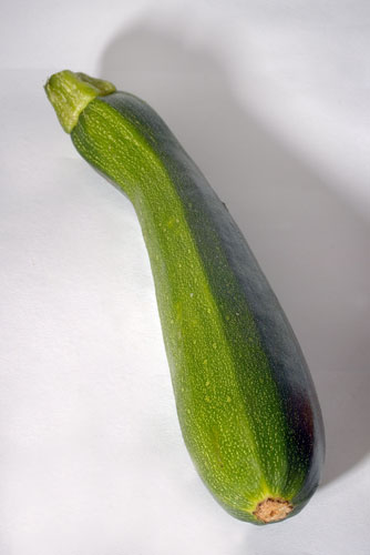Wonky fruit and veg: A bendy courgette