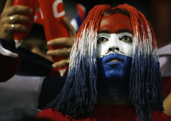 24sport: A face painted Costa Rica fan