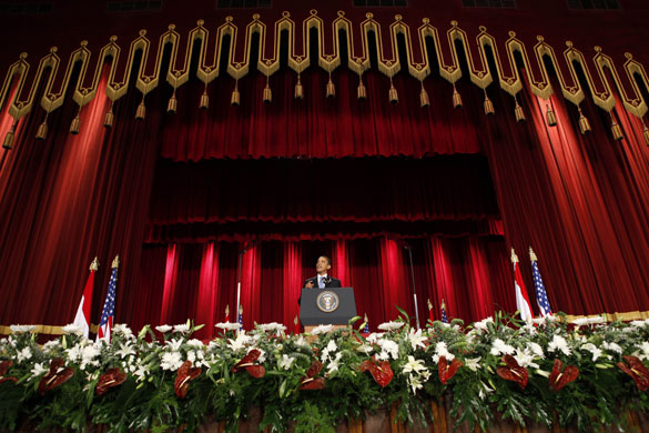 Obama in Middle East: President Barack Obama speaks at Cairo University in Egypt