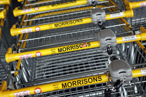 Week in Business: Morrisons supermarket trolleys. 