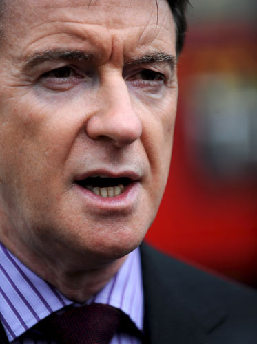 Support for Gordon: Lord Mandelson