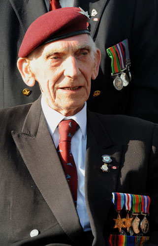 D-Day Memorial: Veteran Douglas Baines at the 65th Anniversary of D-Day landings