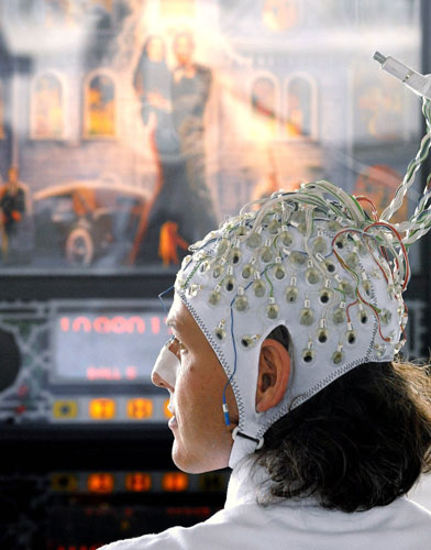 24 hours: Michael Tangermann with electrodes attached to his head