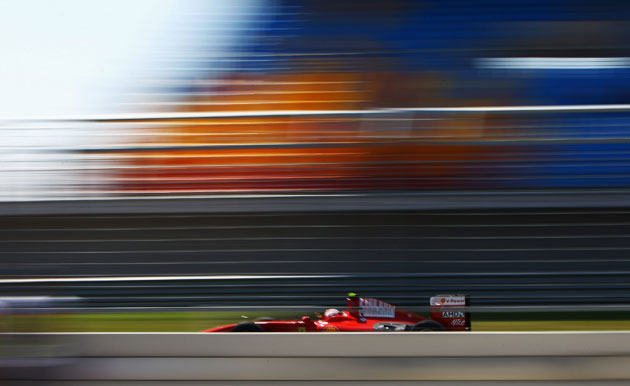 24 hours: Kimi Raikkonen during a practice for the Turkish Grand Prix