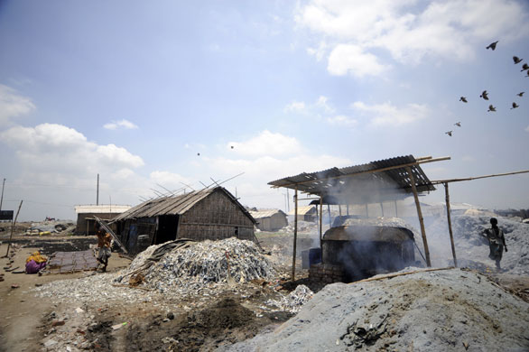 24 hours: A tannery on the banks of the Buriganga river, Bangladesh
