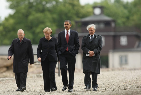 Obama in Germany: President Obama visits Buchenwald Concentration Camp 