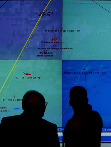 Air France gallery: Chart locating where debris of the Air France Airbus flight was found 