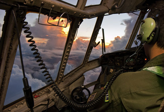 Air France gallery: An Air Force pilot searches for debris from the Air France flight 447