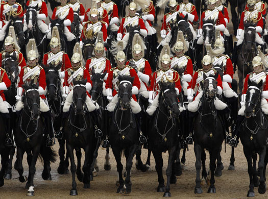 24 hours in pictures: The Household Cavalry parades during the Colonel's Review