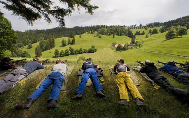 24 hours in pictures: Bern, Switzerland: Swiss marksmen shoot at targets over 300 metres away 