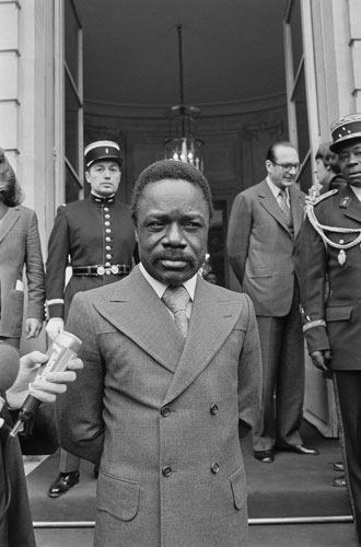 Omar Bongo obituary: Omar Bongo Visits Jacques Chirac 1976