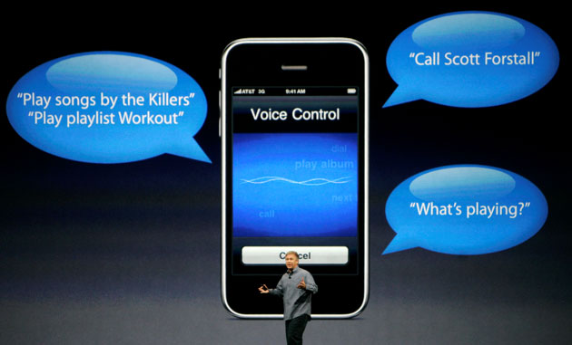 Apple conference: Philip Schiller speaks about the voice control features on the new iPhone