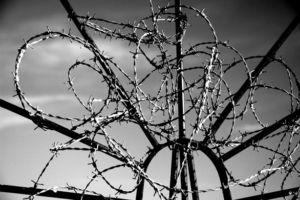 Jack Farrow Portfolio: 'Barbwire' Jack Farrow Flickr black and white image of barbed wire