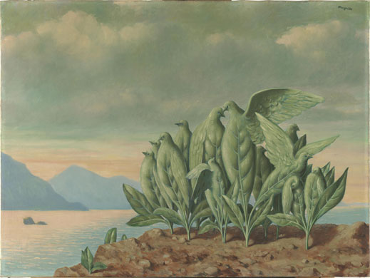 Musee Magritte Museum: Treasure Island, 1942, painting by Rene Magritte