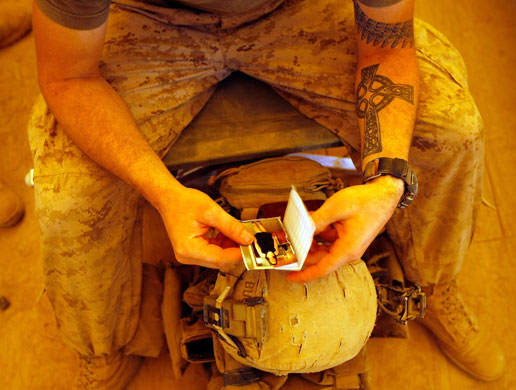 1 July 2009: Helmand Province, Afghanistan: US Marine Lance Corporal Benjamin Buchanan