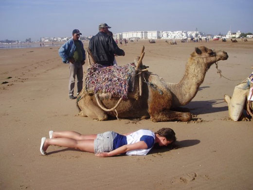 Facedown: Facebook lying down game on holiday