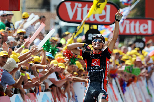 Tour de France : Luis Leon Sanchez of Spain jubilates