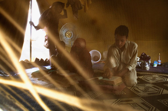 13 July 1009: : Chota Lahore, Pakistan: Children internally displaced from Buner and Swat