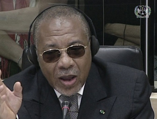 Charles Taylor: 2009: Former Liberian President Charles Taylor addresses the Special Court 