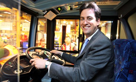 Ed Miliband visiting the Alexander Dennis Limited factory in Guildford
