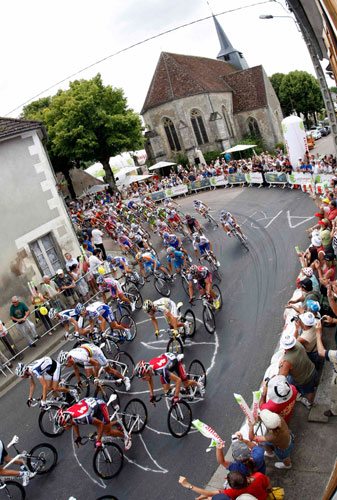 tour de france stage 11: The peloton rides during the eleventh stage of the 96th Tour de France 