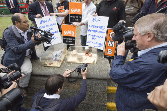 Week in Business: British Airways staff demonstrate outside the BA Annual General Meeting