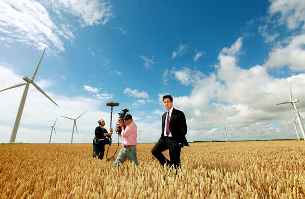 Week in Business: Ed Miliband opens RWE npower renewables'  Little Cheyne Court Wind Farm