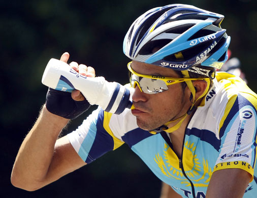 Tour de France: Astana rider Contador of Spain