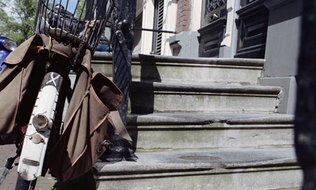 Bike Blog: Bicycle with Panniers by Stairs