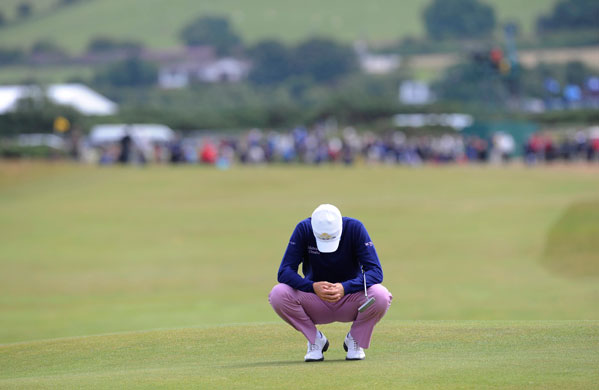Open Golf Day 2: Ian Poulter looks dejected
