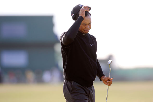 open golf day 2: Tiger Woods dejected