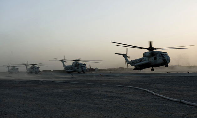 Operation Khanjar: Helicopters carrying US Marines