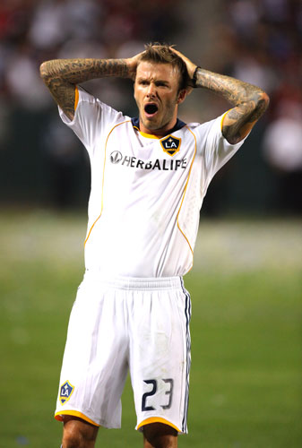 Beckham: Los Angeles Galaxy v AC Milan Football Match