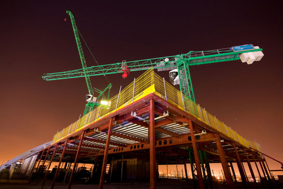 Ben Cooper portfolio: Two Green Cranes