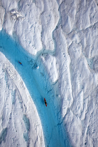Greenpeace in Greenland: Climate Change Impacts expedition in Arctic : Petermann glacier