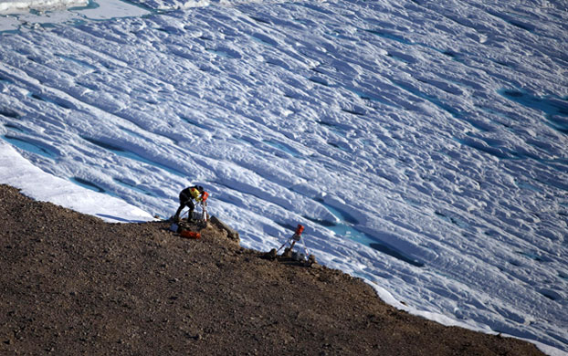 Greenpeace in Greenland: Climate Change Impacts expedition in Arctic : Petermann glacier