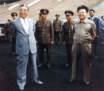 Kim Jong-il: Kim Jong-Il  and Kim Il-Sung in 1992 