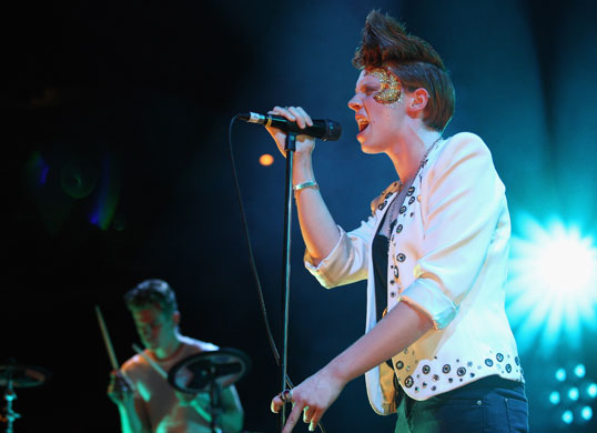 Mercury prize: La Roux performs at The Roundhouse