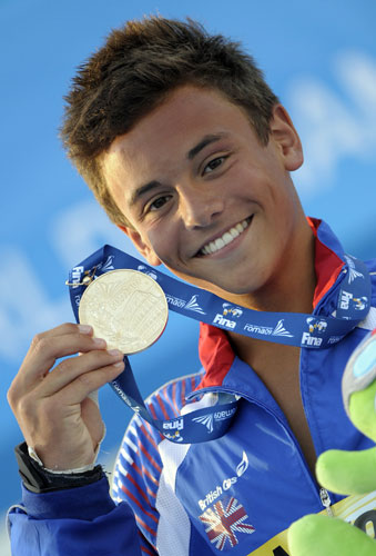 Diving: Gold medallist Daley of Britain