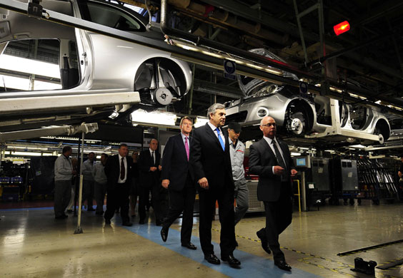 Business week in pictures: Prime Minister Gordon Brown visits the Nissan Works in Sunderland