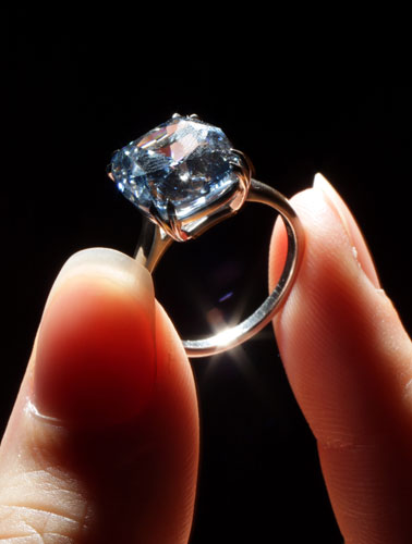 Diamonds: A rare blue diamond
