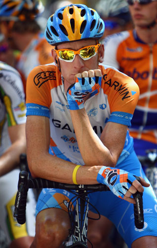 Tour de France Stage 20: A thoughtful Bradley Wiggins waits for the start of stage 20 