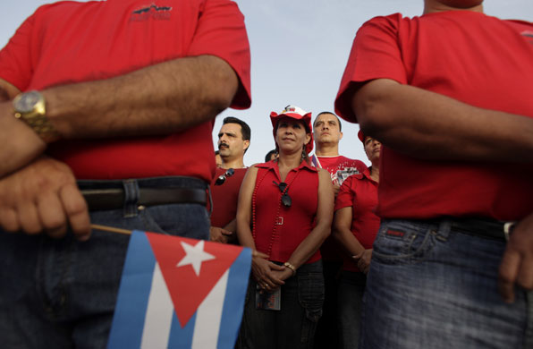 27 July 2009: Holguin, Cuba: A rally marking the Day of National Rebellion