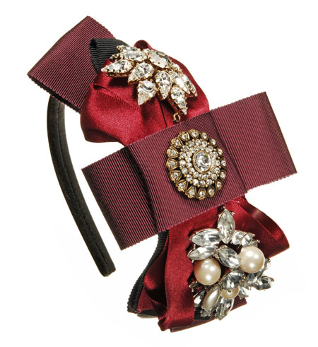 Look The Business: Alice band with ribbon and jewels