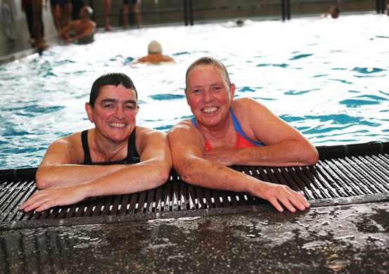 outgames: Swimmers in the pool at the World Outgames