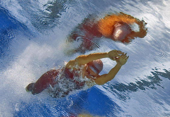 FINA World Championship: Camelia Alina Potec competes during the women's 1500m freestyle heats