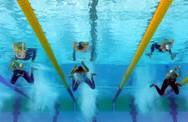 FINA World Championship: Sarah Katsoulis, Yuliya Efimova and Ilaria Scarcella