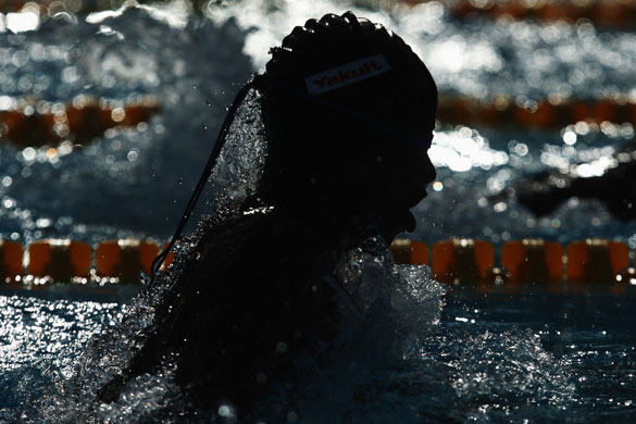 FINA World Championship: Diguan Pigot competes in the Men's 50m Breaststroke heats