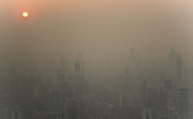 Coal in China: Smog over Shanghai 